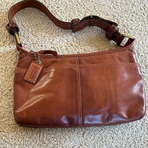 Coach Leather Bleeker Hobo Bag BROWN H0769 11415
